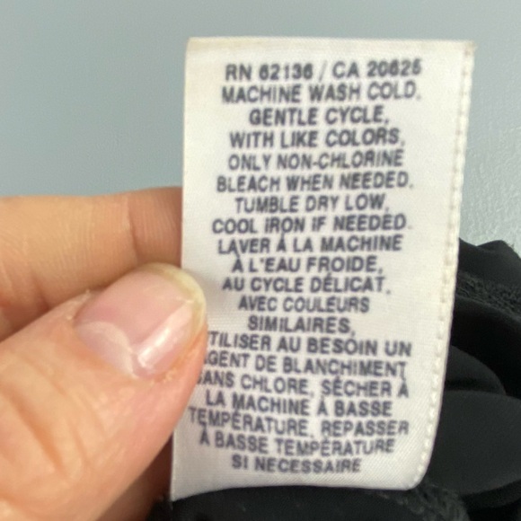 Guess Jeans fitted black sleeveless dress with lace women's size medium - Picture 9 of 16